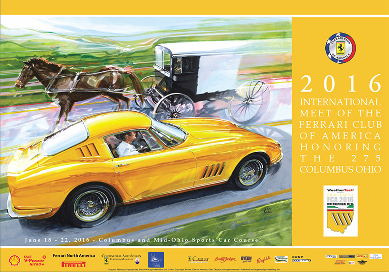 Ferrari Club of America International Meet - Ohio - June 2016 POSTER