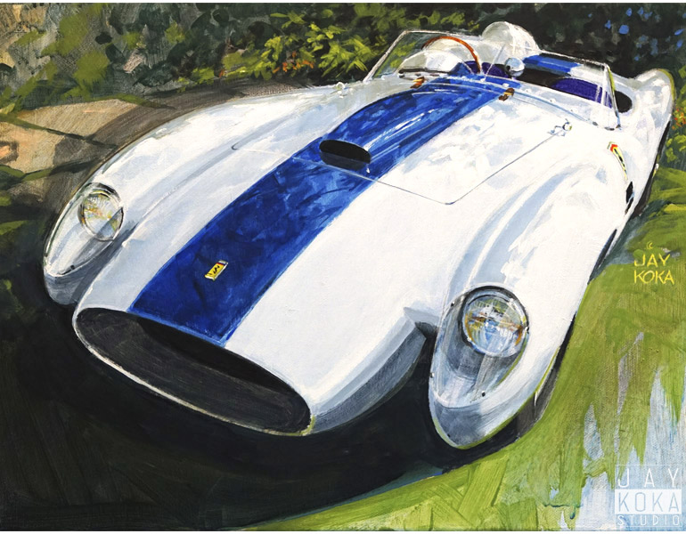 Ferrari 250 Testa Rossa Study,  by Jay Koka