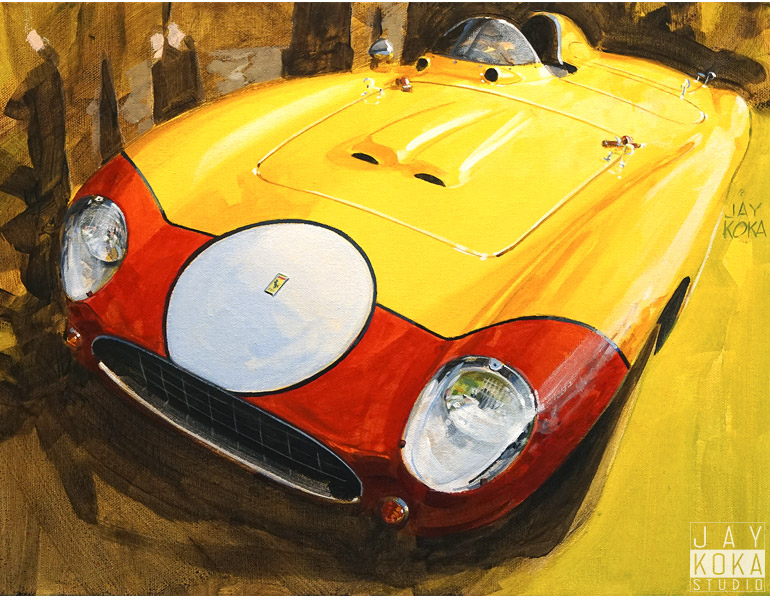 Ferrari 750 Monza Spyder Study by Jay Koka