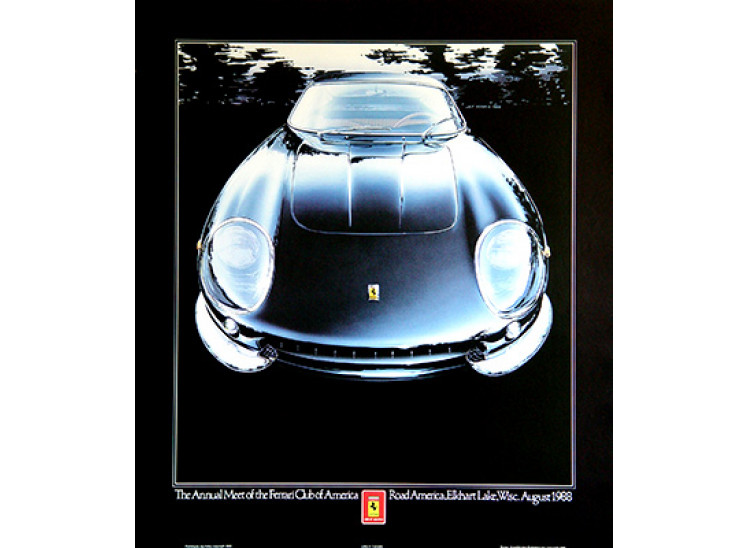POSTER:  Ferrari Club of America 1988